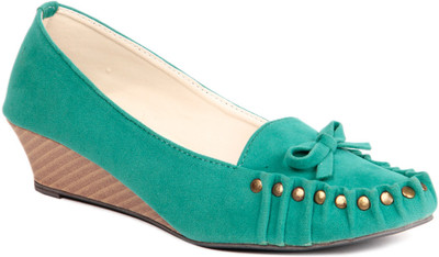 

Ignis Loafer Wedge Bellies For Women(Green, Green002