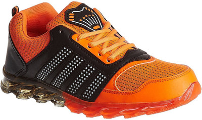

Shoe Island Predator-X Series Black 'n' Orange Running Shoes For Men(Orange