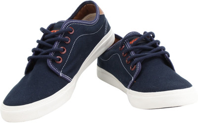 

Sparx TrendSetter NavyBlue & Tan Canvas Shoes For Men(Navy, Tan)