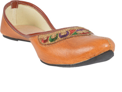 

DFR Light Brown Jutti for Women Jutis For Women(Brown, 02 brown