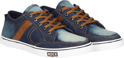 

Kraasa Denim Sneakers For Men(Multicolor, Navy