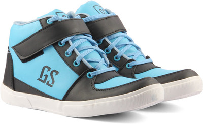 

Golden Sparrow Blue High Ankle Casuals For Men(Blue, Black