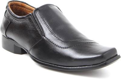 

Candle Leather Party Shoes Slip On For Men(Black