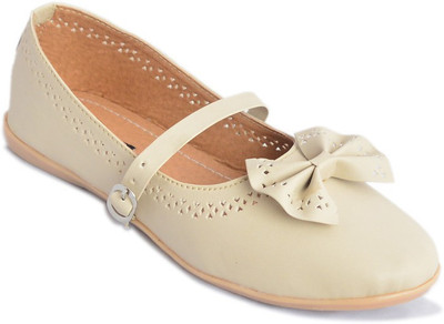 

Myra Ethnic Bow Bellies For Women(Beige, Cream