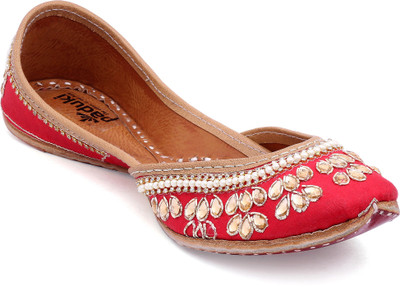 

Paduki Ethnic Footwear Bellies For Women(Red)