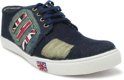 

Shoe Island Ripped Distressed Denim Blue Casual Shoes Casuals For Men(Blue