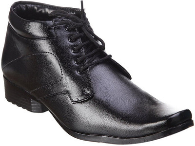

Shoe Island Modish Black Formal Shoes Lace Up For Men(Black