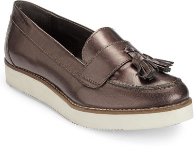 

Hats Off Accessories Bronze leather Flatform Loafers Loafers For Women(Bronze