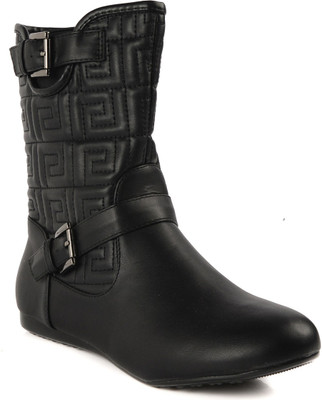 

Flat n Heels Boots For Women(Black)