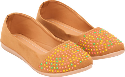 

Footrendz Beads Bellies For Women(Tan), Camel::pink:: yellow:: green