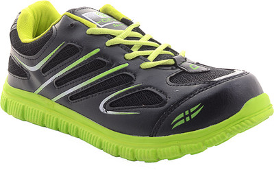 

Porcupine Laced Running Shoes For Men(Black, Green