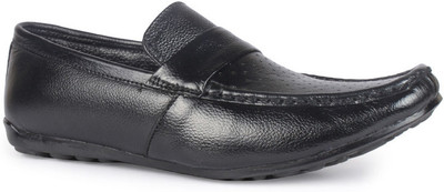 

Leather King Alfie Black Slip On For Men(Black