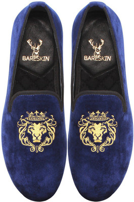 

Bare Skin Velvet Slip On Slip On For Men(Blue, Navy blue
