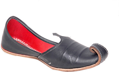 

Panahi Punjabi Jutti Mojari Mojaris For Men(Black