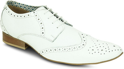 

Get Glamr Ramaya Brogues Casuals For Men(White