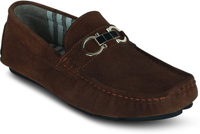 

Get Glamr BUCKLED SLIP ON Loafers For Men(Tan