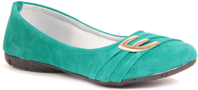 

Sindhi Footwear Ballerina Bellies For Women(Green)