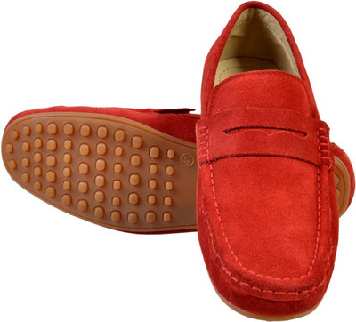 

Hirel's Red Loafers For Men(Red