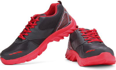 

Globalite Slider Running Shoes For Men(Black, Red, Grey;red