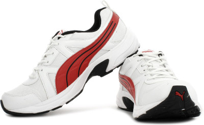 

Puma Men Running Shoes For Men(Red, White, 03;white;puma silver;high risk red