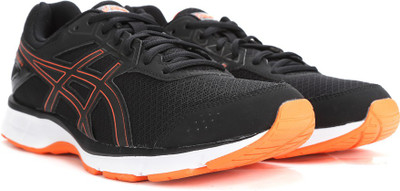 

Asics GEL-GALAXY  Running Shoes For Men(Black, Black/flame orange/black