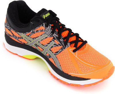 

Asics Gel-Cumulus 17 Lite Show Men Running Shoes For Men(Orange, Yellow, Black, Hot orange/flash yellow/black