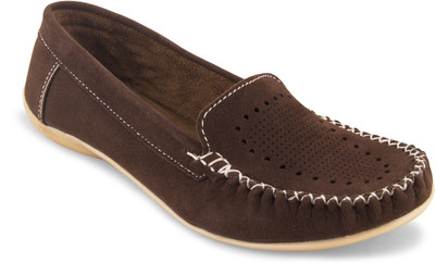 

Pink Fever Loafers For Women(Brown
