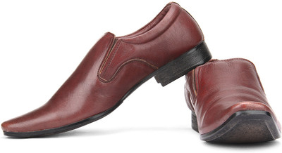 

Provogue Genuine Leather Slip On Shoes For Men(Brown