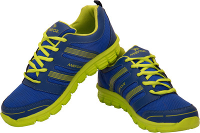 

Mayor BRASS Running Shoes For Men(Blue), Blue / lime green