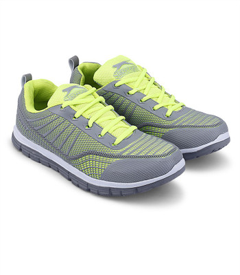 

Slazenger Eros Running Shoes For Men(Grey, Green, Grey/ lime