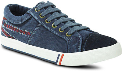 

Get Glamr Casual Slip Ons Canvas Shoes For Men(Blue