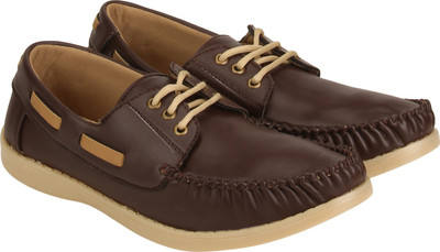 

Quarks Boat Shoes For Men(Brown