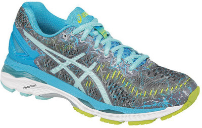 

Asics GEL-KAYANO 23 Running Shoes For Women(Grey, Shark/aruba blue/aquarium