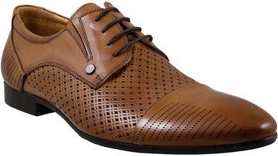 

Mochi J.Fontini Lace Up Shoes For Men(Tan, 23;tan