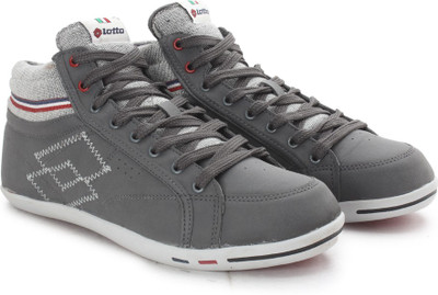 

Lotto Seventy three mid Sneakers For Men(Grey, Dk grey
