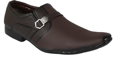 

Nexq Slip On Shoes For Men(Brown)