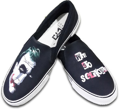 

F-Gali The Joker Slip-on Shoes Canvas Shoes For Women(Multicolor