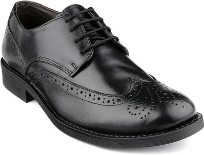 

Escaro Leather Lace Up For Men(Black