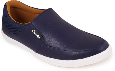 

Quarks Blue Loafers Slip On Sneakers For Men(Navy