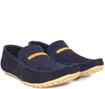 

Alberto Calza Leather Suede Loafers For Men(Blue