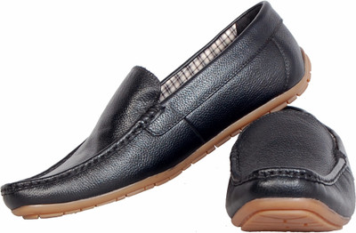 

99Cells David Martin Black Eye Step Loafers For Men(Black)