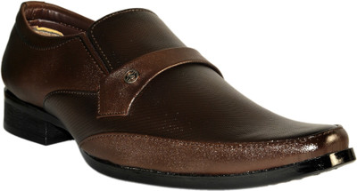 

Leather Chief Slip On Shoes For Men(Black), Brown