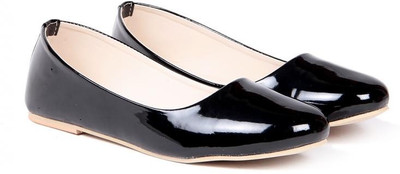 

TEN Women Simple Black-Burn Bellies For Women(Black), 00005;black