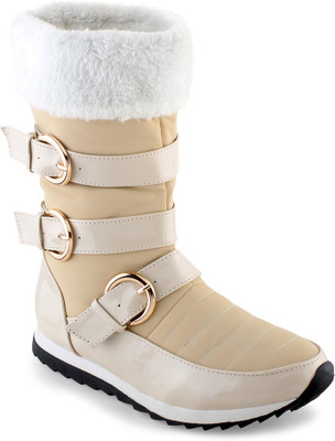 

Shuz Touch Boots For Women(Beige), Apricot