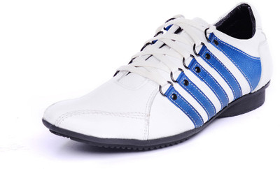 Bruno Manetti Bertoldo Casual Shoes For Men(White), White/blue