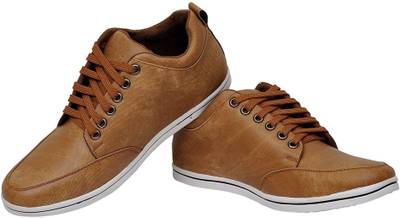CoolSwagg Men's Stylish Leather Sneakers, Canvas Shoes