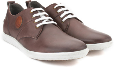 

Arrow Men Genuine Leather Sneakers For Men(Brown, White