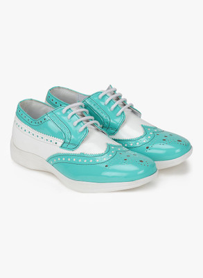 

Knotty Derby Susan Brogue Derby Casuals For Women(Blue, White, Sky blue+white