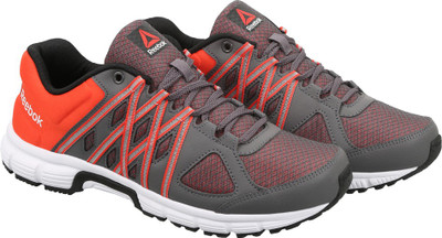 

REEBOK METEORIC RUN Running Shoes For Men(Grey, Ash gry/car red/blk/wht