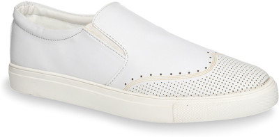 

Shumael Mens Casual Brogue Casuals For Men(White
